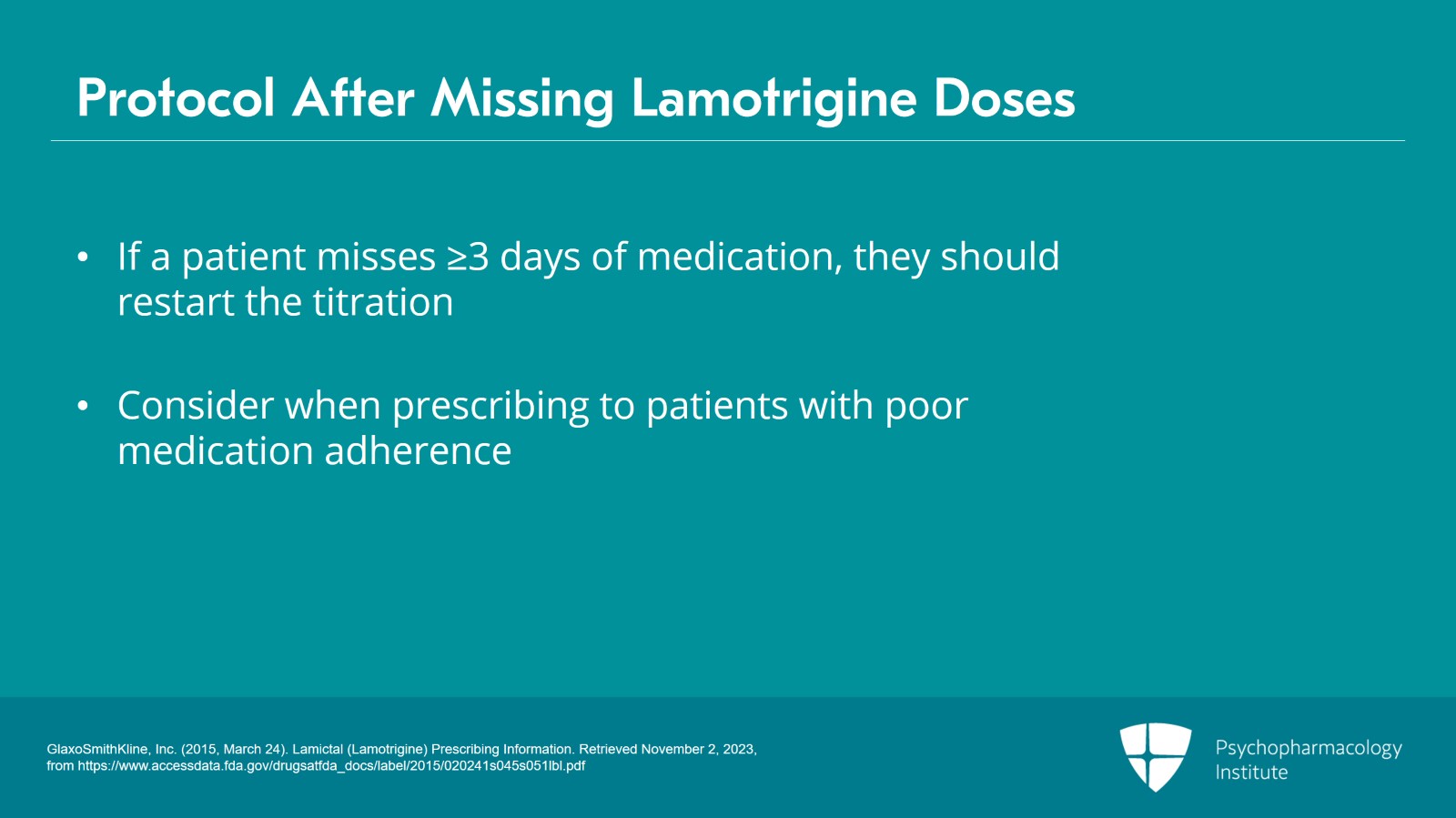 Lamotrigine Side Effects and Special Considerations